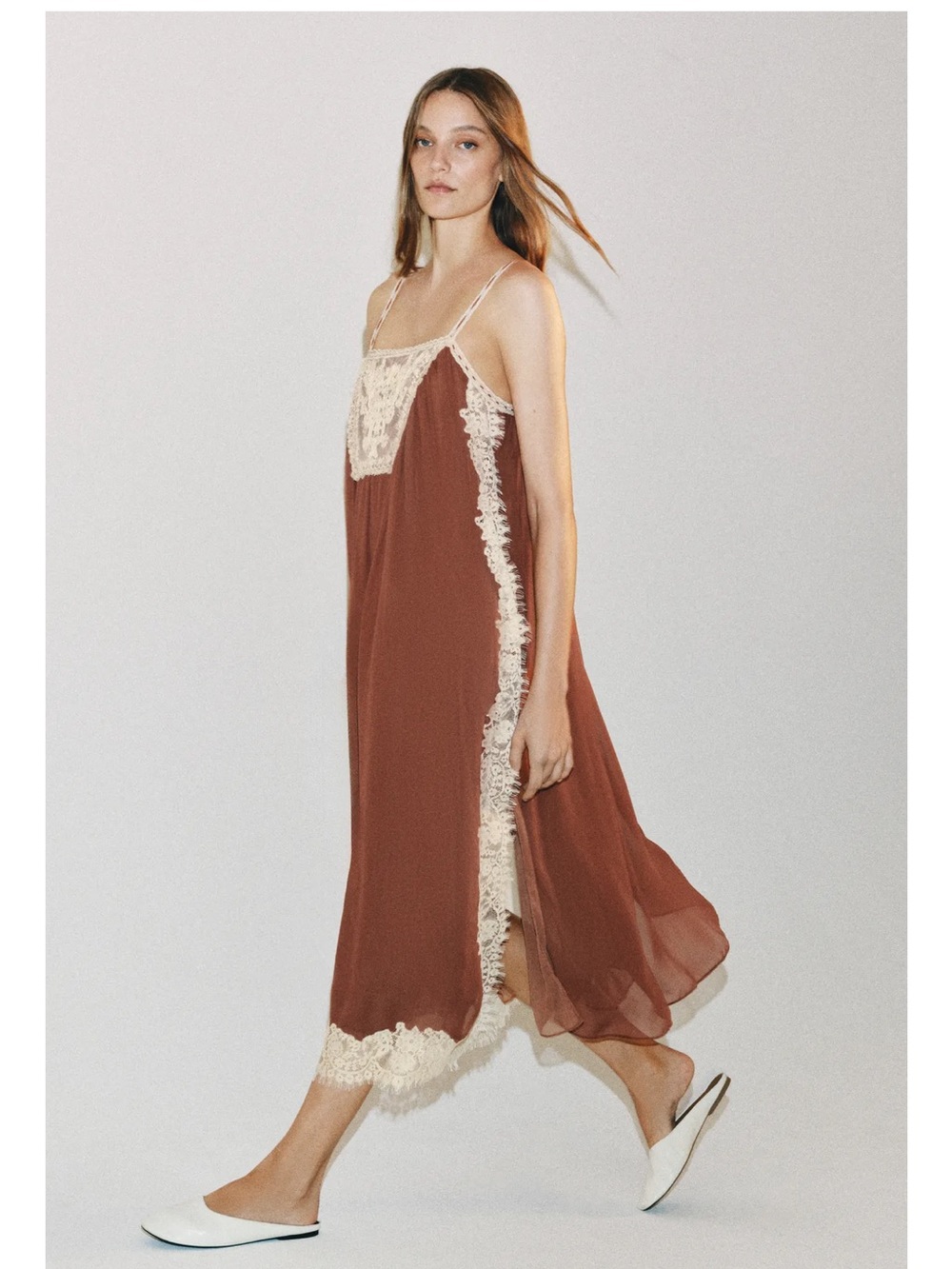 ZARA LACE STRAP DRESS